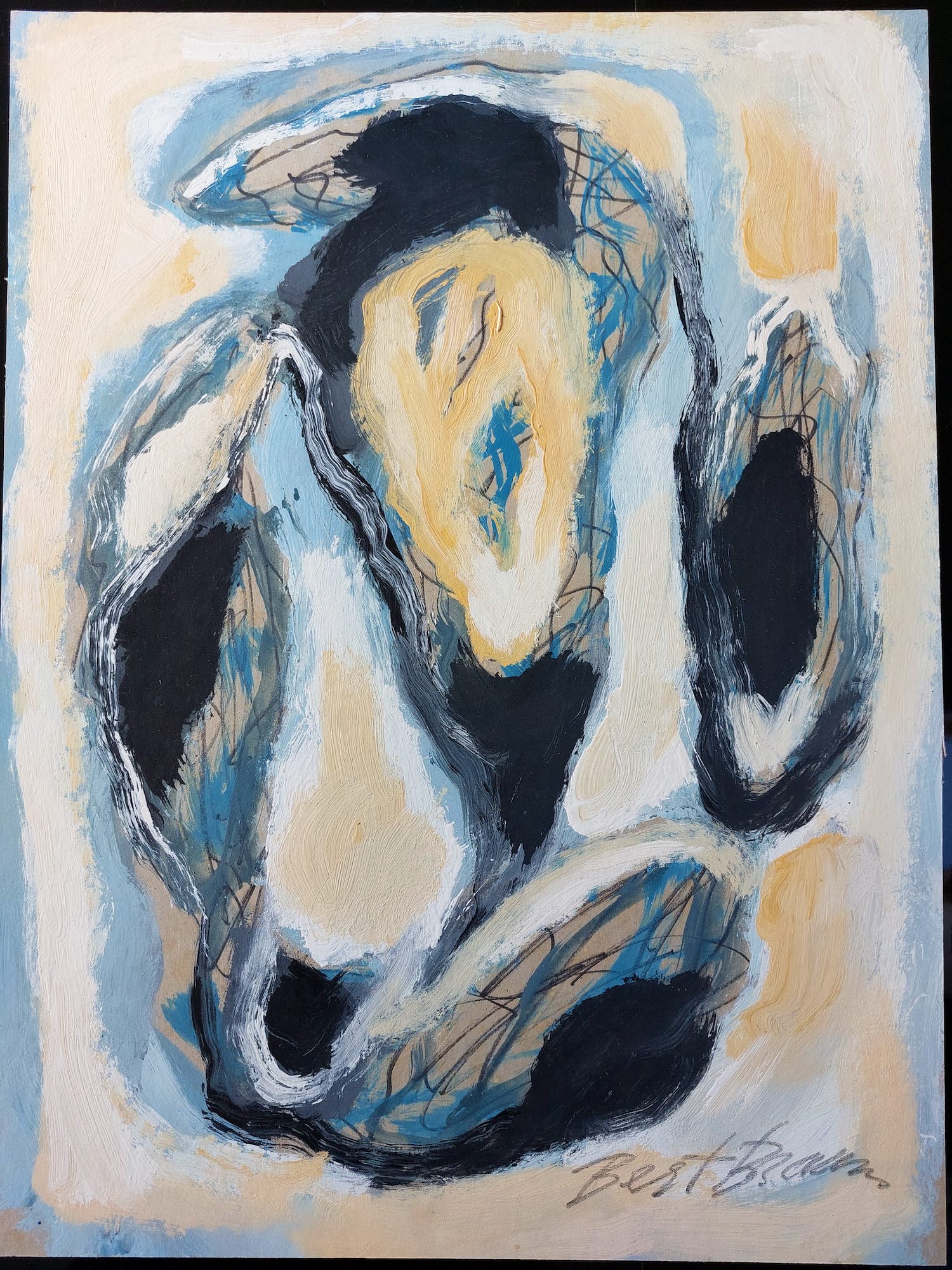 Bert Braam - Abstract werk verkocht voor € 45!