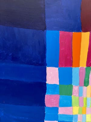 Niet of onleesbaar gesigneerd - Kleurrijk abstract kopen? Bied vanaf 1!