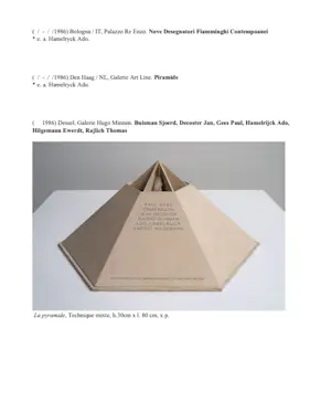 Tomas Rajlich - La Pyramide / De piramide kopen? Bied vanaf 2950!