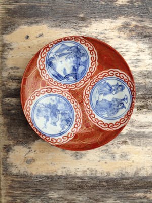 Niet of onleesbaar gesigneerd - Kutani eierschaal porseleinen schaaltje kopen? Bied vanaf 1!