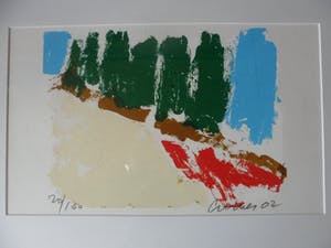 Jan Cremer - Zeefdruk. Titel. "Inverno II ". kopen? Bied vanaf 120!