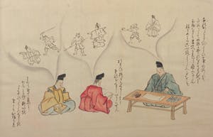 Niet of onleesbaar gesigneerd - Penseelschildering, Geleerden kopen? Bied vanaf 1!