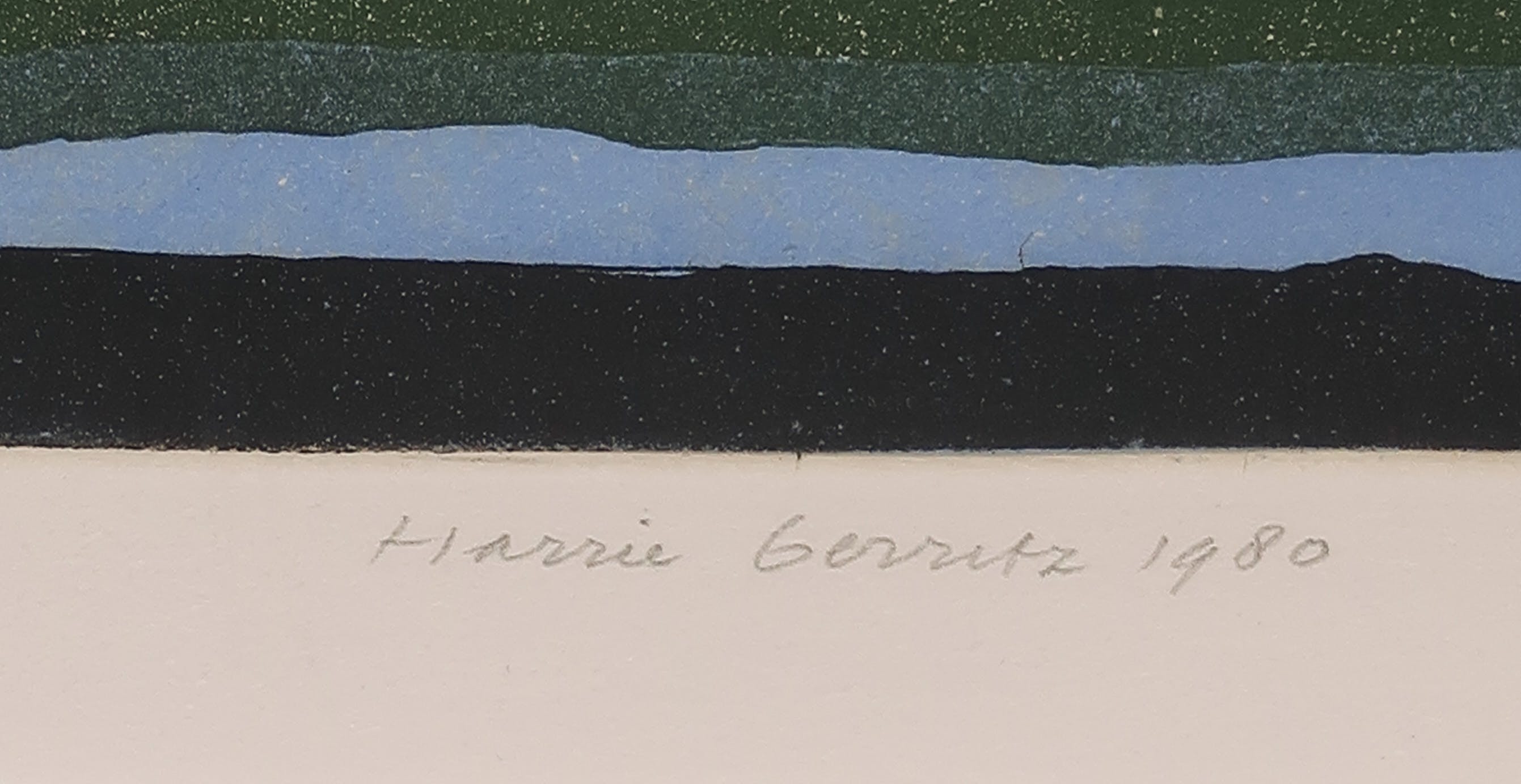 Harrie Gerritz - Aquatint, Het geluid van windkracht acht - Ingelijst kopen? Bied vanaf 40!