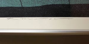 Kenji Nagai - Abstracte Compositie - Zeefdruk, Ingelijst, Groot Werk kopen? Bied vanaf 180!