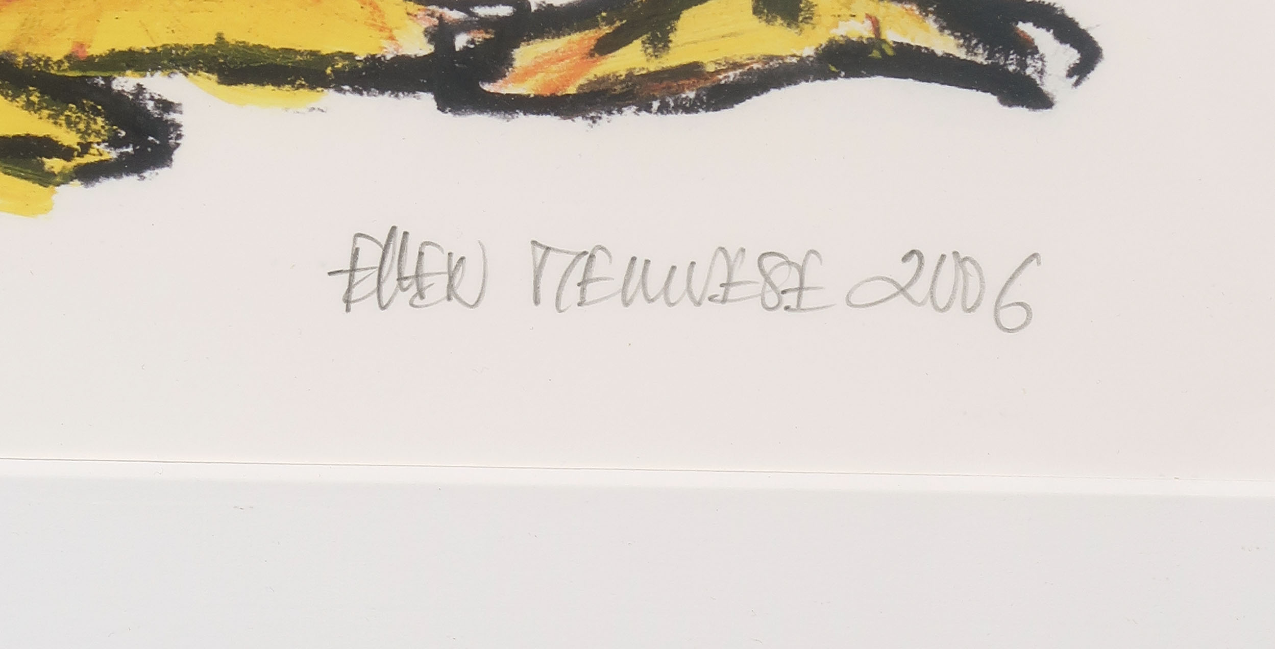 Ellen Meuwese - Giclée, Drie Ganzen - Ingelijst kopen? Bied vanaf 35!