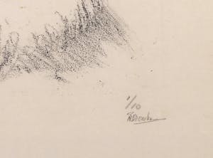 Nettie Bromberg - Litho, Portret - Ingelijst kopen? Bied vanaf 20!