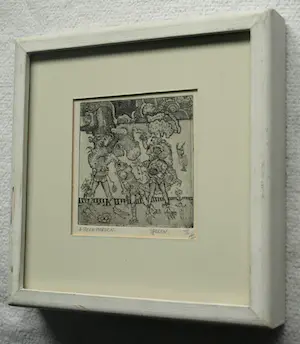 Ab Steenvoorden - 2 Ingelijste etsen , Paralel & Spelen – oplage van 10 ex. kopen? Bied vanaf 40!