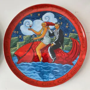 Jacques Tange - 2 grote design borden "Name Artwork" kopen? Bied vanaf 48!