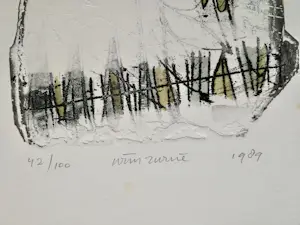 Wim Zurne - Gesigneerde ets kopen? Bied vanaf 10!