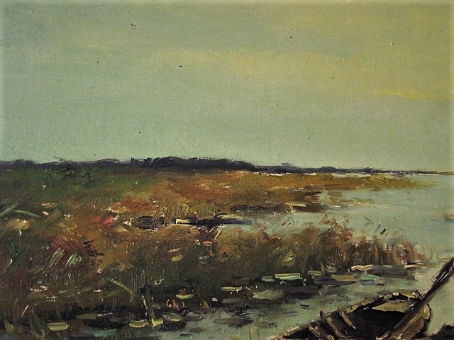 Marc Ottee - Groot impress. olieverf "invallende zomeravond Loosdrechtse Plassen" gesigneerd  kopen? Bied vanaf 1!