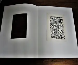 Lou Strik - Grote Hout/Linosnede zelfportret "Vrouwelijk schoon" potloodgesigneerd kopen? Bied vanaf 21!
