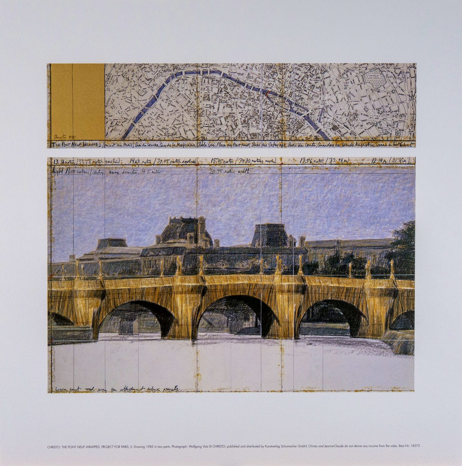 Christo - Christo Pont Neuf verkocht voor € 45!