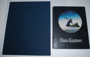 Hans Kanters - ingekleurde tekening , met opdracht, ingelijst - incl. 2 boeken kopen? Bied vanaf 195!