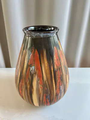Roger Guerin - vaas van grès flammé Faïencerie de Bouffioulx. kaufen? Bieten Sie von 220!