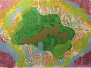 Egbert de Bock - Opus It. - kleurrijke abstracte zeefdruk 1992 kopen? Bied vanaf 30!