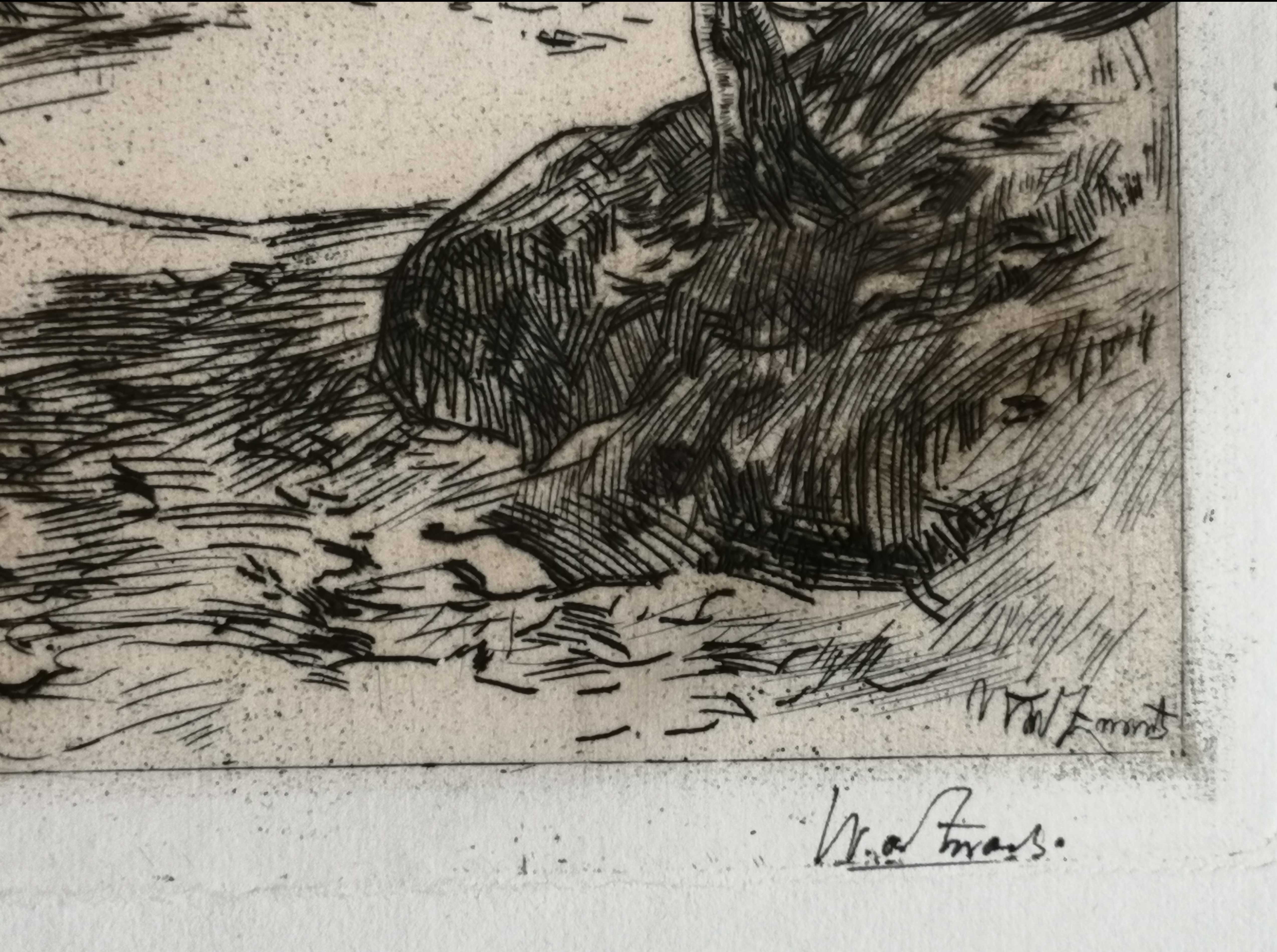 Willem de Zwart - Ruïne aan een bevroren? vijver (Lage Vuursche) kopen? Bied vanaf 25!