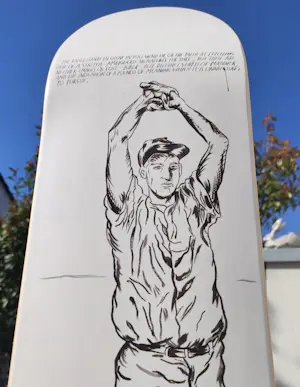 Raymond Pettibon - No Title (The raised hands...) – Skate Deck – Limited Edition kopen? Bied vanaf 275!