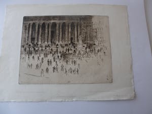 Joseph Pennell - Ets, The Pavement, st paul kopen? Bied vanaf 20!
