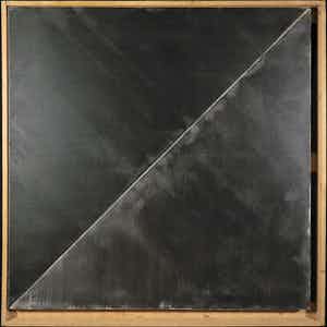 Joop Hulskamp - Acryl op canvas, Iets is ook niets - Ingelijst (Zeer Groot) verkocht voor € 50!
