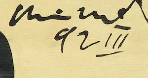 Henning Kürschner - Acryl op papier, Drei Nervöse kopen? Bied vanaf 100!