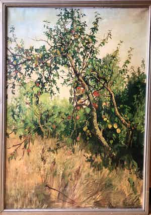 Paul van der Ven - De appelboom schilderij 1953 verkocht voor € 75!