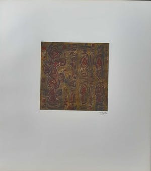 Ton Pape - Gouache - Geometrisch Abstract nr 216 kopen? Bied vanaf 35!