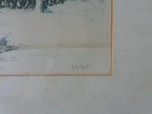 Cornelis de Kort - BEGIJNHOF BREDA / KLEURETS / 59x49cm / KADER / SIG / 1952 kopen? Bied vanaf 25!