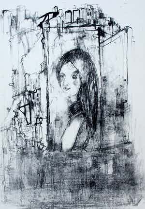 Dirkje Kuik - Litho: Veduta verkocht voor € 55!