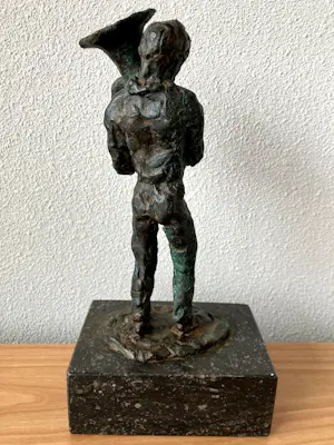 Frank van der Loo - Schitterend zwaar bronzen beeld Frank van der Loo - LAATSTE KANS !!!!!!!!!!!!!! kopen? Bied vanaf 95!