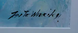 Jan te Wierik - Ingelijste gouache - 1991(groot werk!) kopen? Bied vanaf 1199!