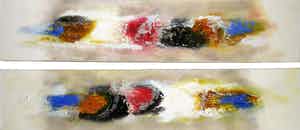 Twan van de Ven - Acryl op doek, Twee-luik (Groot) verkocht voor € 120!