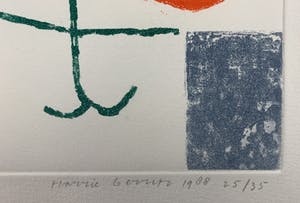 Harrie Gerritz - Ets/aquatint - 'Windstil' - 1988 kopen? Bied vanaf 75!