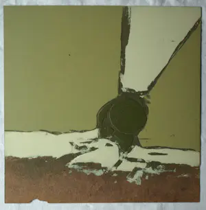 Fon Klement - 4 beschilderde hardboard platen, gebruikt als drukplaten voor de drukpers kopen? Bied vanaf 1!