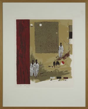 Denis Jully - Zeefdruk, Zonder titel - Ingelijst kopen? Bied vanaf 1!