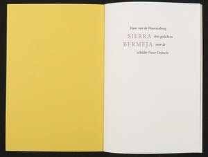 Pieter Defesche - en Hans van de Waarsenburg, Publicatie met zeefdruk en gedicht, Sierra Bermeja kopen? Bied vanaf 1!