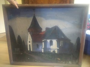 Albertus Willem Wijkniet - Kerk te Ressen, Bemmel 1927 kopen? Bied vanaf 250!