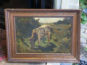 Herman van der Weele - C4323 - Grazende koe in het landschap kopen? Bied vanaf 375!