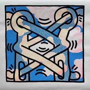 Keith Haring - Art attack on aids kaufen? Bieten Sie von 195!