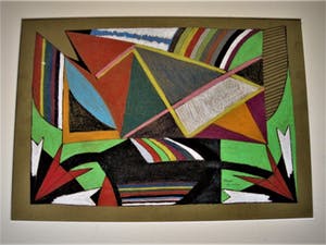 Paul Koning - Bijzonder Psychedelisch 1974 Pastel krijt "Labyrinth" gesigneerd kopen? Bied vanaf 10!