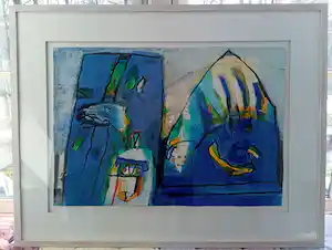 Geert Vrijdag - Groot werk: abstracte compositie verkocht voor € 265!