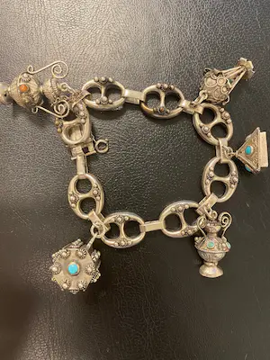 Zilveren Koffieboon Armband met Bedels kopen? Bied vanaf 40!