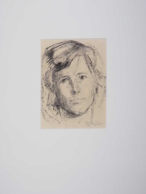 Wim Steijn - Houtskooltekening, Portret kopen? Bied vanaf 10!