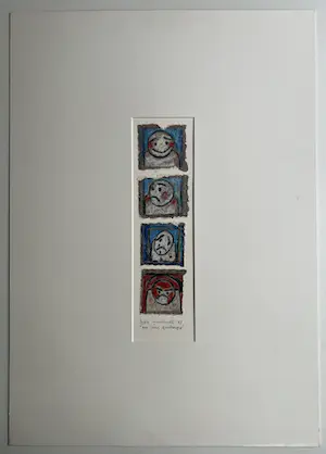 Hans Innemee - Handgesigneerde zeefdruk | Vierluik | 'Un Jour Quelconque' | 1997 kopen? Bied vanaf 200!