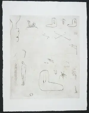 Henk Visch - Ets, Plaatsen kopen? Bied vanaf 40!