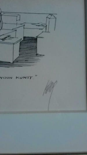 Peter van Straaten - 'Ach welnee, dat is gewoon kunst'(fraai gelijst) kopen? Bied vanaf 169!