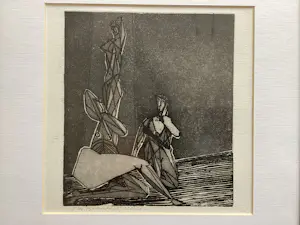 Theo Beerendonk - Act met drie figuren - originele ets kopen? Bied vanaf 75!