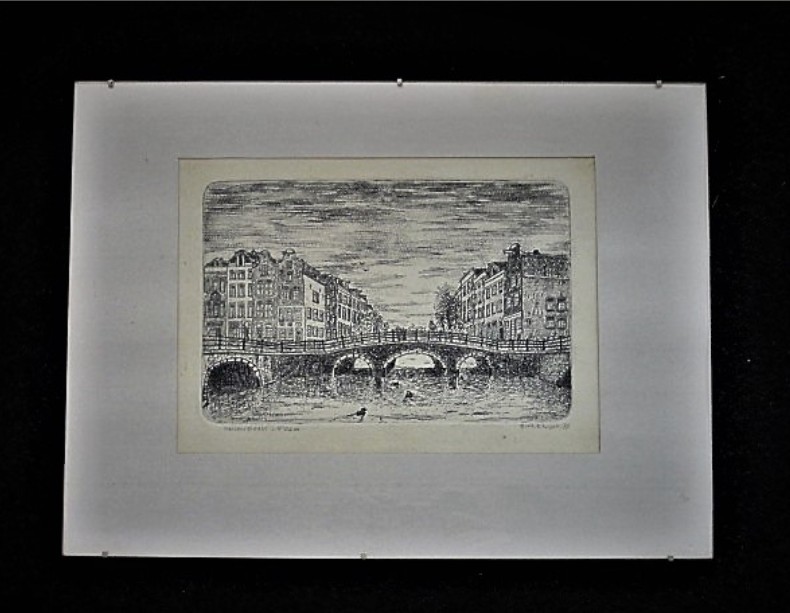 Niet of onleesbaar gesigneerd - Amsterdam Keizersgracht 1977 kopen? Bied vanaf 1!