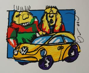 Herman Brood - zeefdruk: Beetle kopen? Bied vanaf 275!
