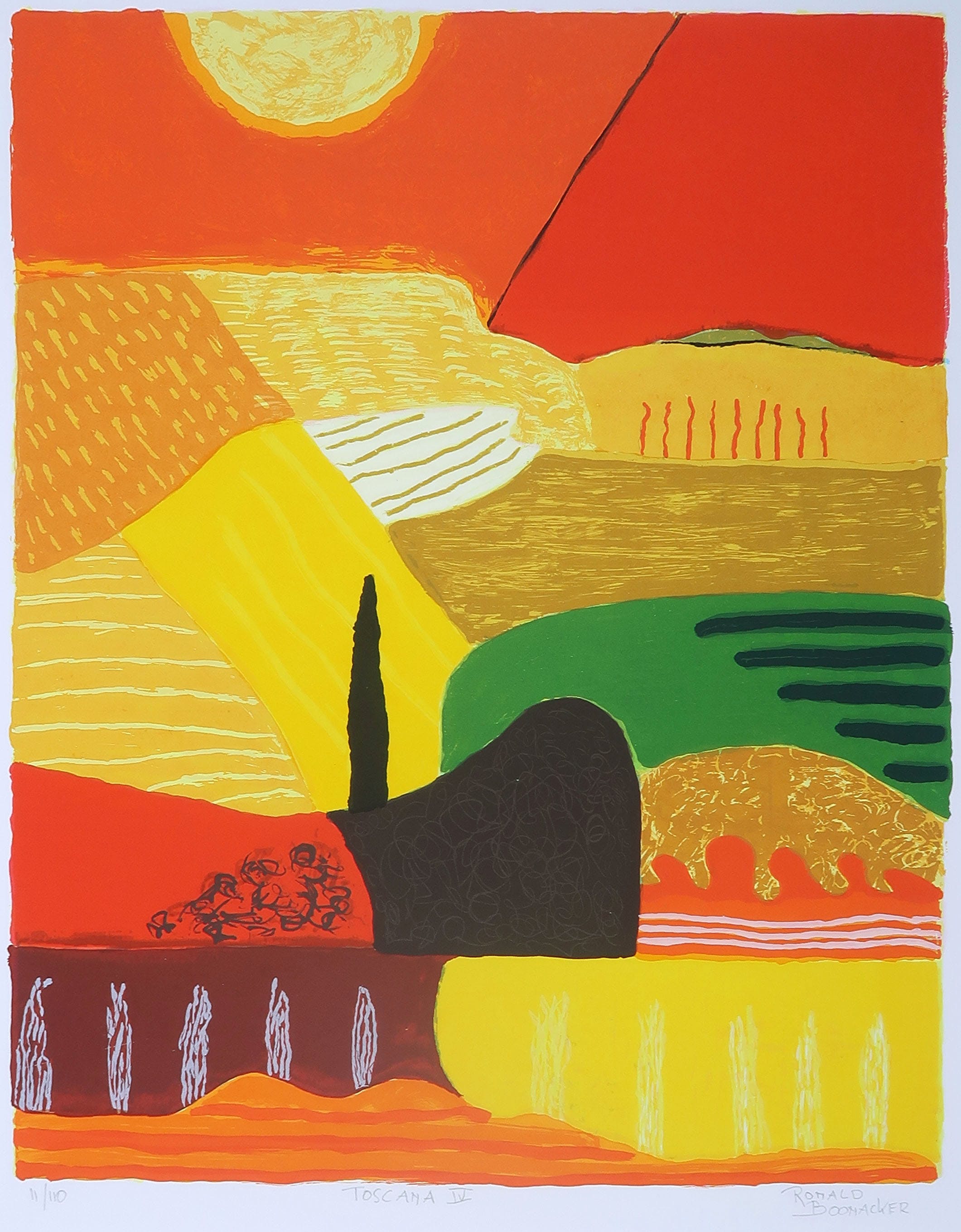 Ronald Boonacker - Zeefdruk, Toscana IV kopen? Bied vanaf 1!