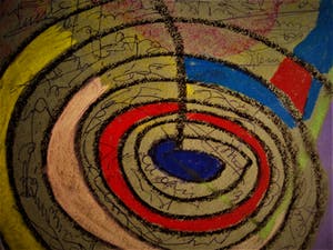 Paul Koning - Bijzonder Psychedelisch jaren 70 Pastel "Leven is verdomd vermoeiend" kopen? Bied vanaf 10!